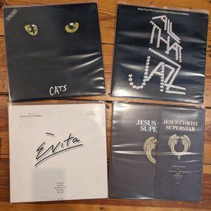 vinyl record #soundtrack lot #cats #all that jazz #jesus christ superstar #evita